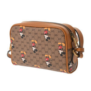 Gucci Disney GG Bag Brown Collaboration Calf Shoulder